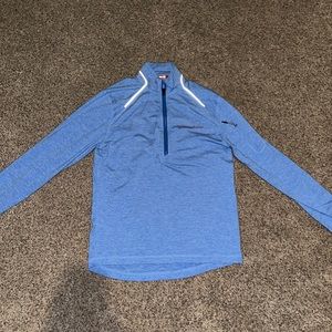 Perfect condition light blue vineyard vines 3 quarter zip up